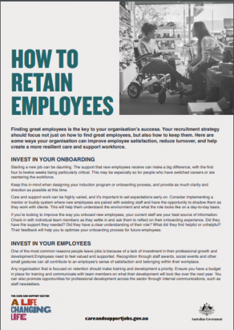 Cover of How to retain employees